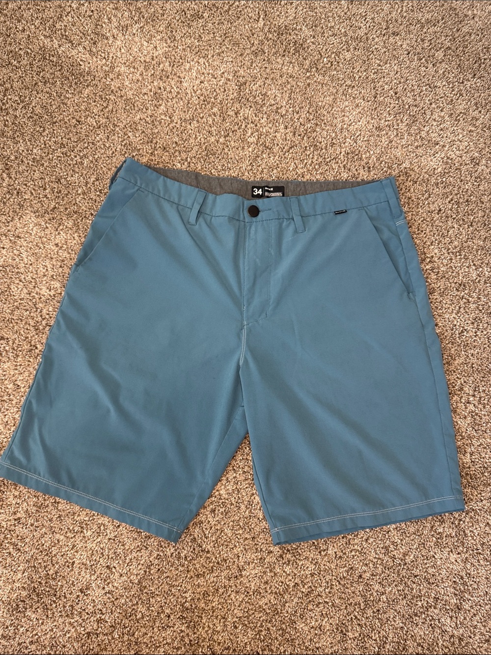 Men's Blue Performance Stretch Shorts size 34